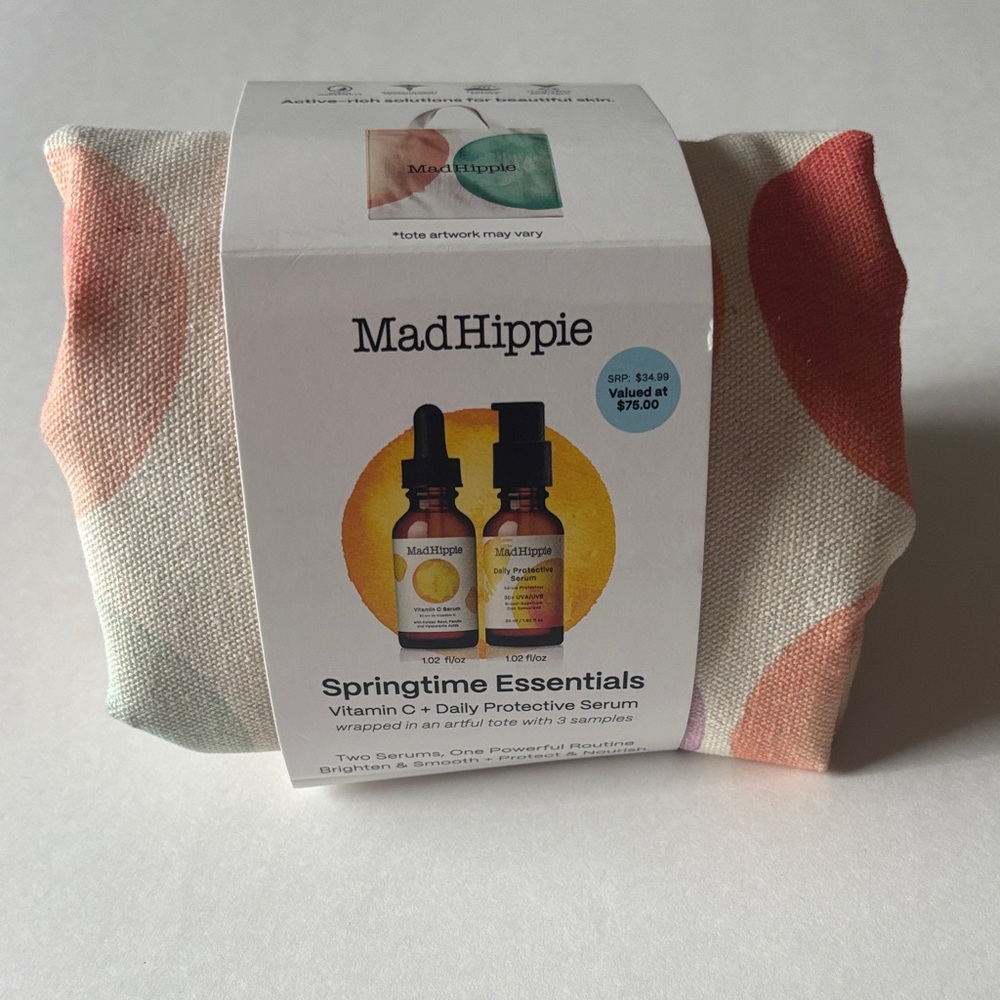 Mad Hippie | Springtime Essentials Bundle Tote Vitamin C + Daily Protective NWT